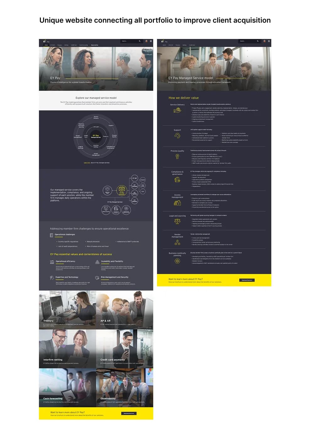 Unifying EY’s Product Portfolio into a Single, Conversion-Driven Website - After